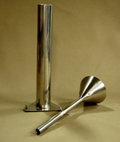 58756A: Stainless Steel Funnel and Cylinder Set