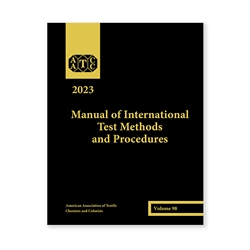 03023A: 2023 AATCC Manual of International Test Methods and Procedures (Print)